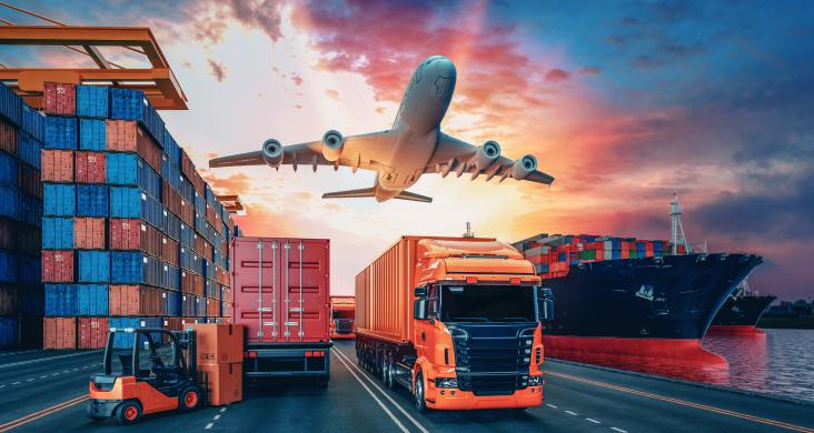 global logistics company air cargo truck and container shipping operations